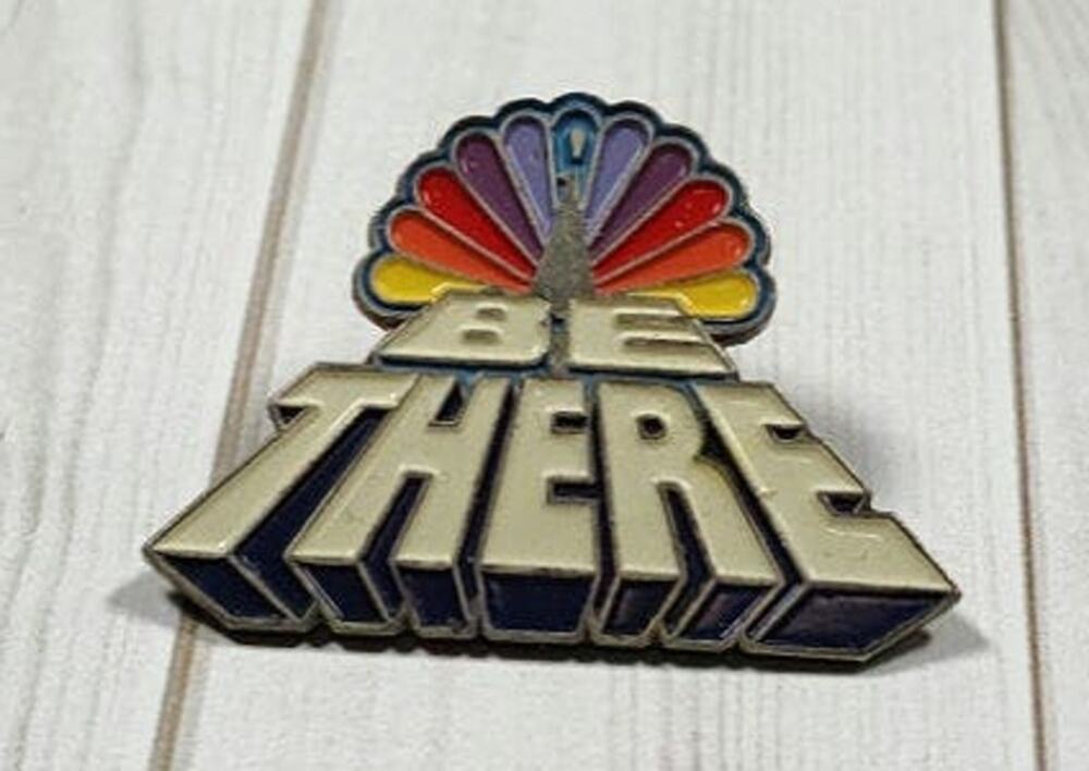 NBC Peacock Be There Pin for a Hat, Lapel, Lanyard, Jacket or Backpack